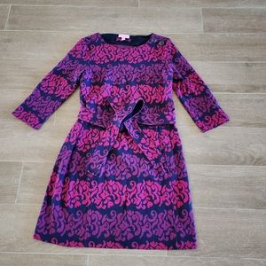 Lilly Pulitzer Belted Sweater Sweatshirt Dress